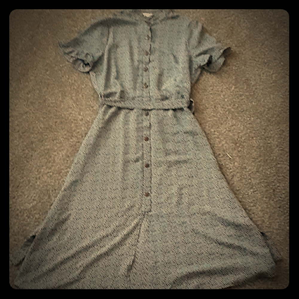 Silky Polka dot dress